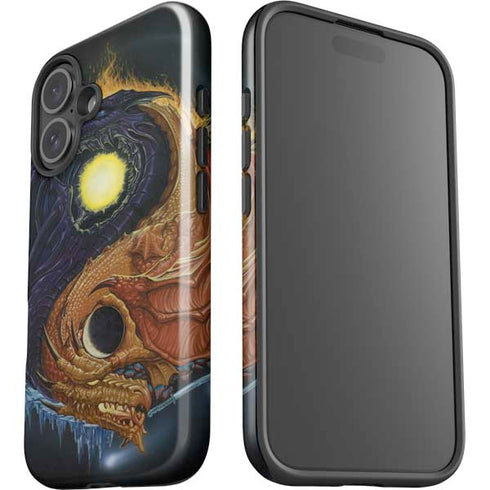 Yin Yang Dragon by Ed Beard Jr iPhone 16 Plus Impact Case